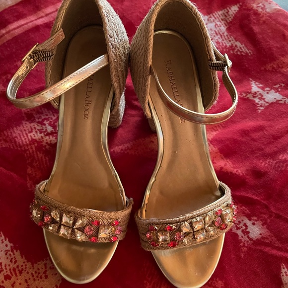 Raphaella Booz Jeweled Raffia Heels - Picture 8 of 10